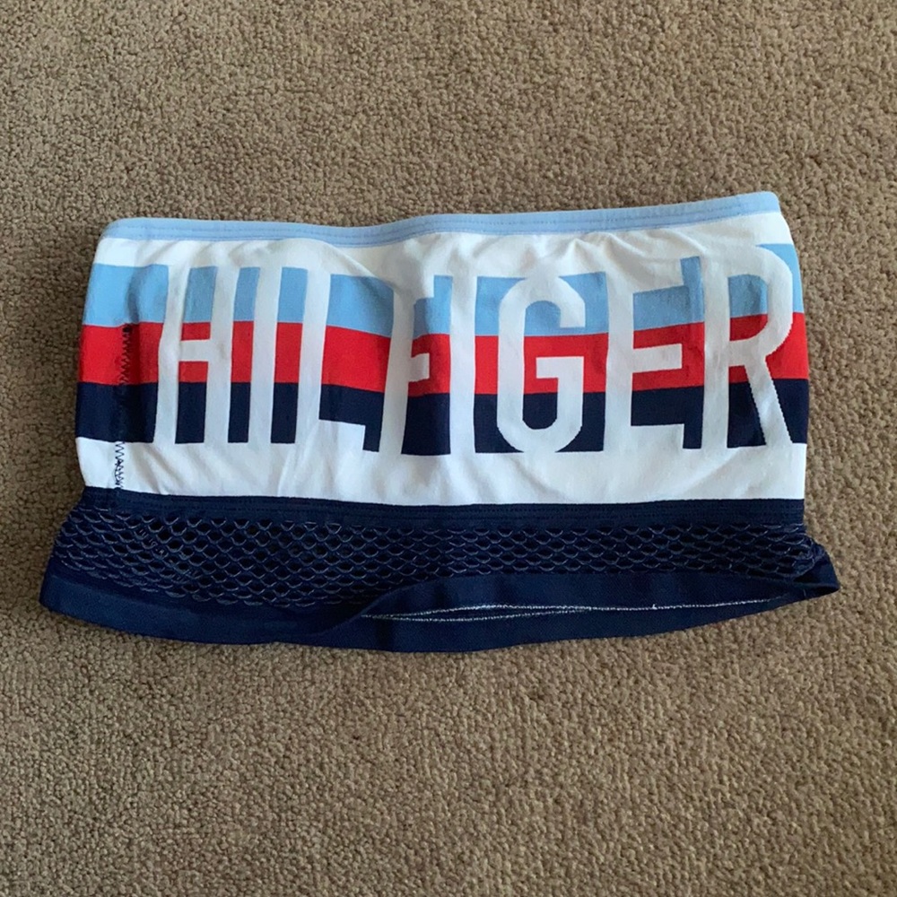 TOMMY HILFIGAR BANDEAU TOP